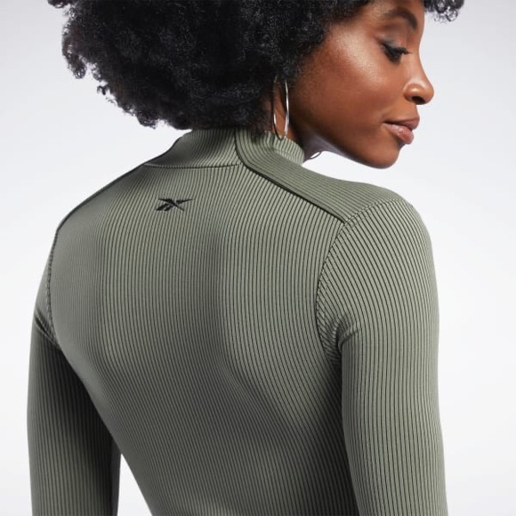NWT Reebok X Cardi B Women's Bodysuit Olive Green - Picture 6 of 9